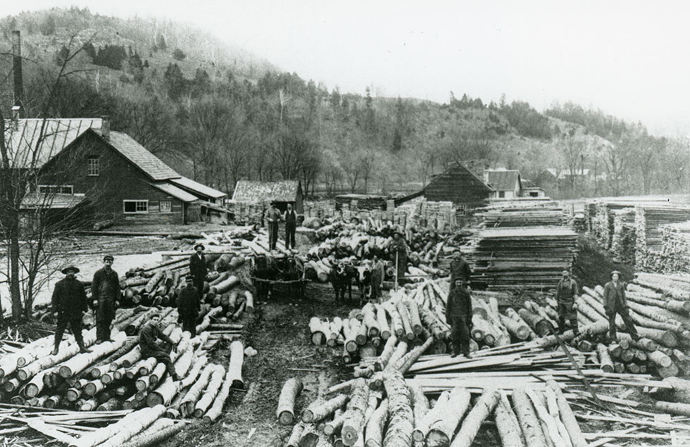 White and Wilbur Sawmill, 1885, courtesy Grafton Historical Society