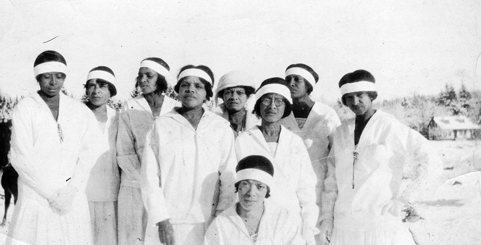 Sisters at Alec Turner's Funeral, December 23, 1923